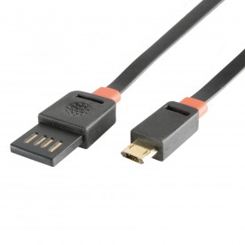 Cablu de incarcare microUSB, plat, 3 m - USBF 3